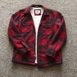 Quicksilver flannel fleeced lines coat